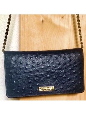 KATE SPADE New York Alexander Ave Isabeli Ostrich Embossed Leather Crossbody Bag